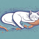 A cat sleeping in an environment of its choice