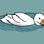 A duck sleeping in its natural environment